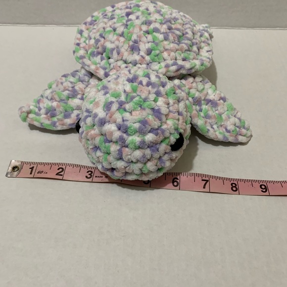 Sea Turtle Soft Stuffed Plushie Handmade Crochet Sea Turtle - Picture 10 of 13